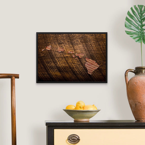 Hawaii 14x20 Floating Frame Fine Art Canvas Print from The America at the Seams Project LE/250