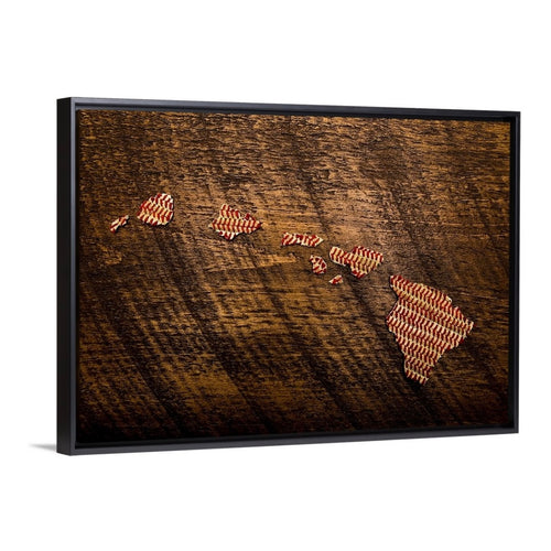 Hawaii 14x20 Floating Frame Fine Art Canvas Print from The America at the Seams Project LE/250