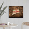 Connecticut 16x20 Floating Frame Fine Art Canvas Print from The America at the Seams Project LE/250