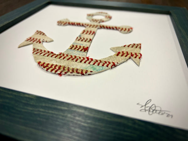 The Anchor Original Artwork - Made from Actual Used Baseballs