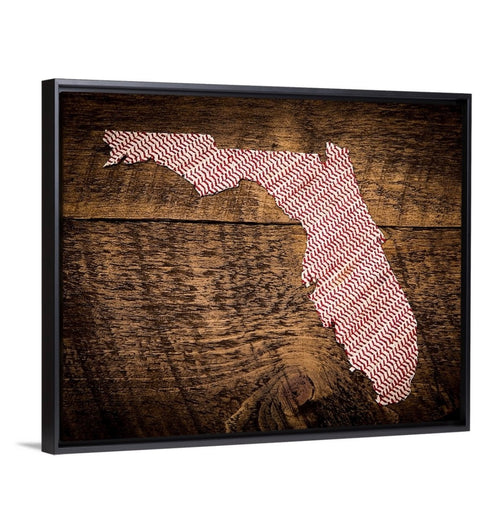 Florida 16x20 Floating Frame Fine Art Canvas Print from The America at the Seams Project LE/250