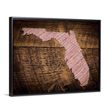 Florida 16x20 Floating Frame Fine Art Canvas Print from The America at the Seams Project LE/250