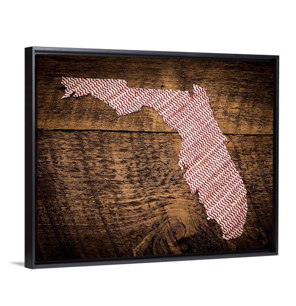 Florida 16x20 Floating Frame Fine Art Canvas Print from The America at the Seams Project LE/250