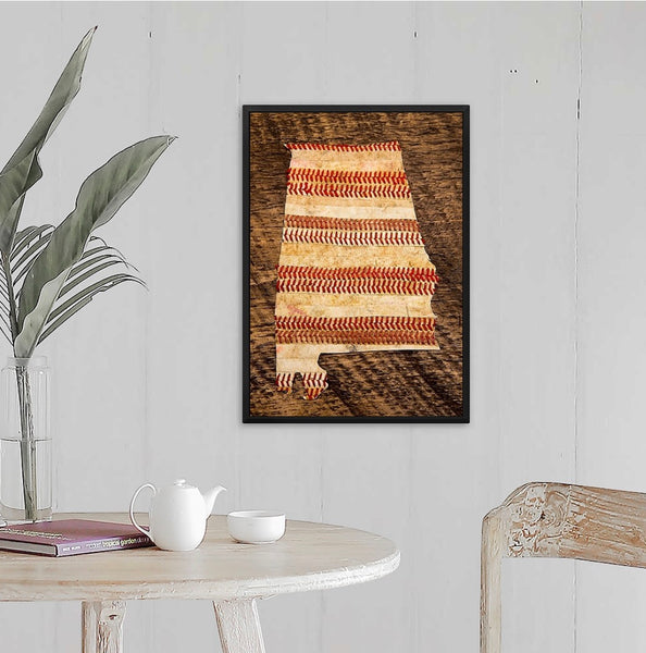 Alabama 14x20 Floating Frame Fine Art Canvas Print from The America at the Seams Project LE/250