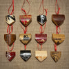 Small Batch No. 10 Wood Bat Home Plate Ornaments