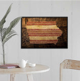 Iowa 16x24 Floating Frame Fine Art Canvas Print from The America at the Seams Project LE/250