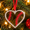 Steel Love Heart Shaped Christmas Ornament