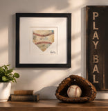 Home Plate Baseball Artwork titled “HOME”