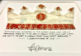 Crown of the Champion Framed Baseball Original Art - Upcycled from Authentic Worn Baseballs