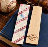 Handmade Authentic Baseball Leather and Seams Bookmark