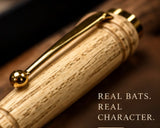 Baseball Bat Wood Pen - Carved from an actual Broken Bat