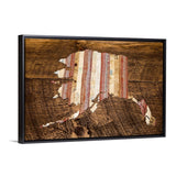 Alaska 16x24 Floating Frame Fine Art Canvas Print from The America at the Seams Project LE/250