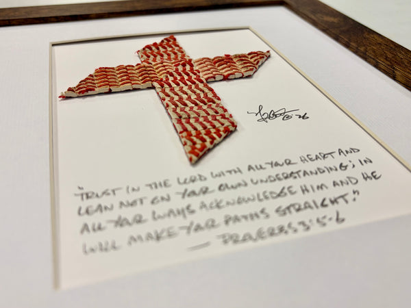 The Baseball Cross - Original Artwork Made from Actual Used Baseballs