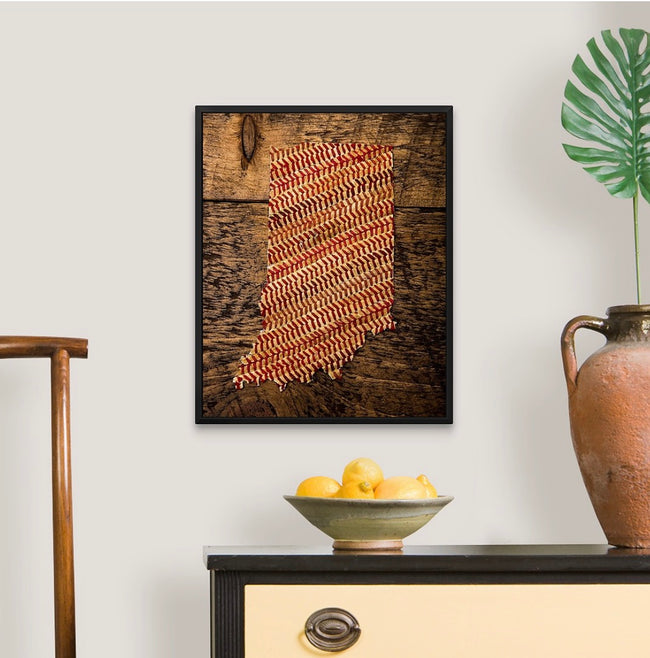 Indiana 16x20 Floating Frame Fine Art Canvas Print from The America at the Seams Project LE/250