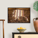 Alaska 16x24 Floating Frame Fine Art Canvas Print from The America at the Seams Project LE/250