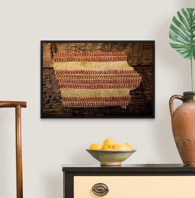 Iowa 16x24 Floating Frame Fine Art Canvas Print from The America at the Seams Project LE/250