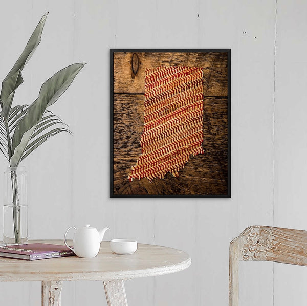 Indiana 16x20 Floating Frame Fine Art Canvas Print from The America at the Seams Project LE/250