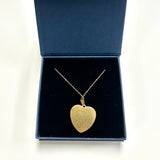 Baseball Seam Gold Heart Pendant Necklace