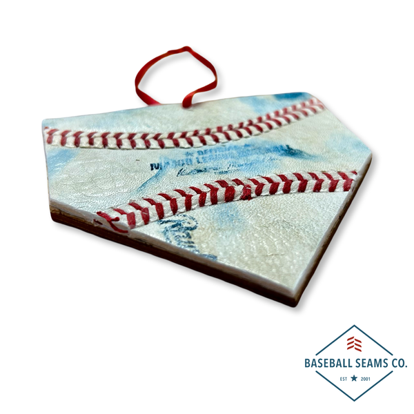 Handcrafted OMAHA Home Plate Christmas Ornament