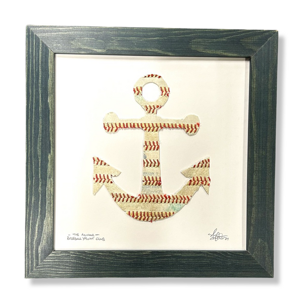 The Anchor Original Artwork - Made from Actual Used Baseballs