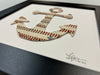 The Anchor Original Artwork - Made from Actual Used Baseballs
