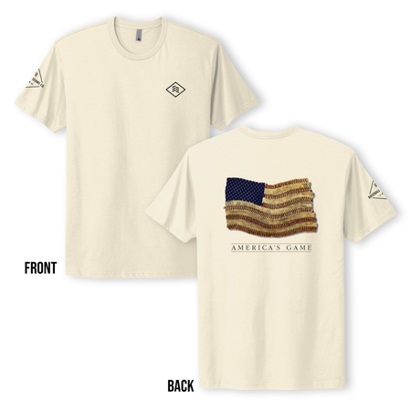 3/4 sleeve 3-seams logo baseball shirt
