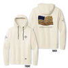 Soft Beige Ambassador Baseball Flag Hoodie