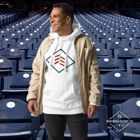 3/4 sleeve 3-seams logo baseball shirt
