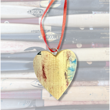 Wood Bat Heart Shaped Ornaments - Small Batch No. 18