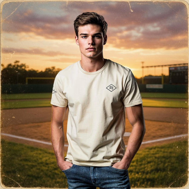Natural Ambassador Baseball Flag Tee