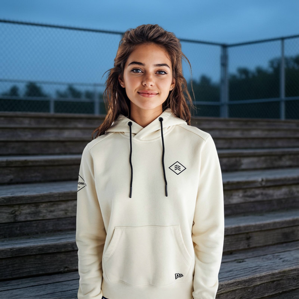 Soft Beige Ambassador Baseball Flag Hoodie