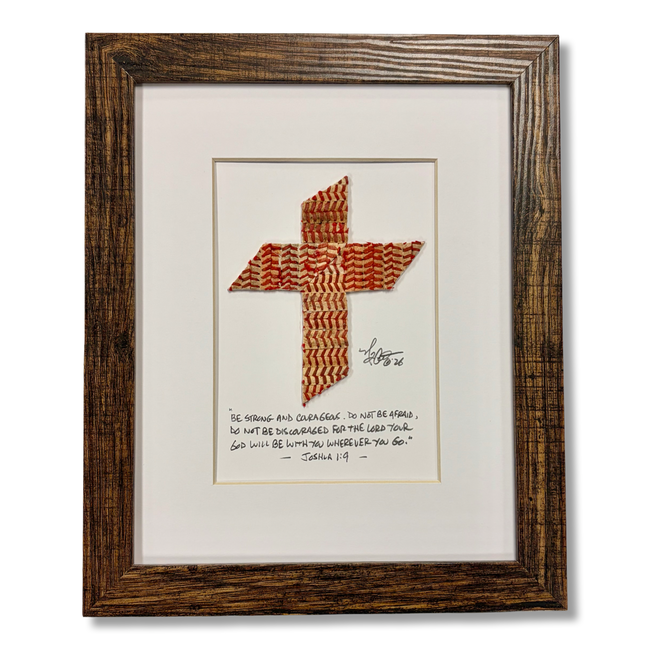 The Baseball Cross - Original Artwork Made from Actual Used Baseballs