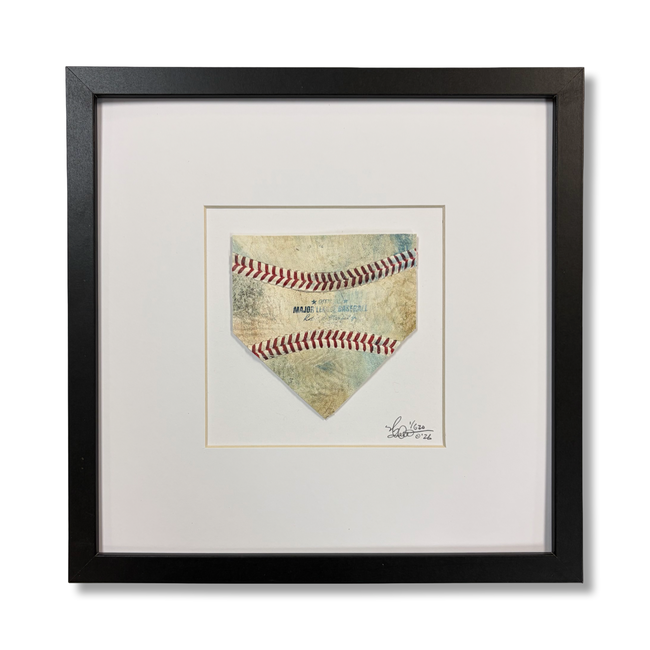 Home Plate Baseball Artwork titled “HOME”
