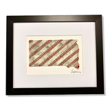 South Dakota State Shaped Baseball Framed Art