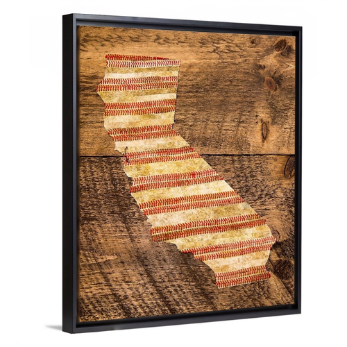 California 16x20 Floating Frame Fine Art Canvas Print from The America at the Seams Project LE/250