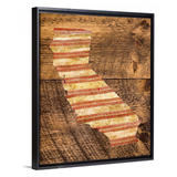California 16x20 Floating Frame Fine Art Canvas Print from The America at the Seams Project LE/250