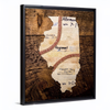 Illinois 16x20 Floating Frame Fine Art Canvas Print from The America at the Seams Project LE/250