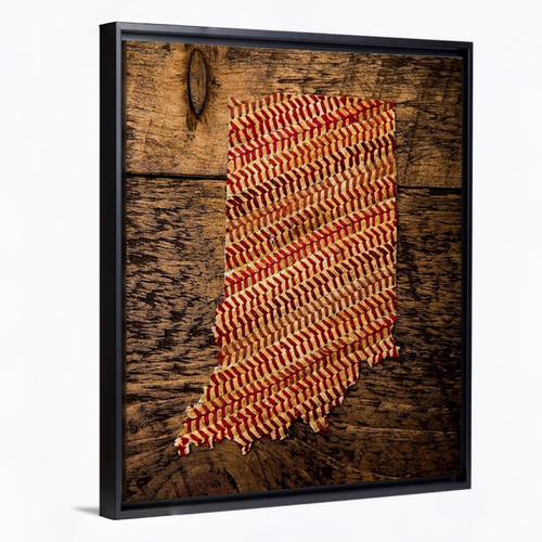 Indiana 16x20 Floating Frame Fine Art Canvas Print from The America at the Seams Project LE/250