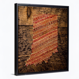 Indiana 16x20 Floating Frame Fine Art Canvas Print from The America at the Seams Project LE/250