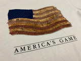 America's Game Baseball American Flag Cotton Shirt