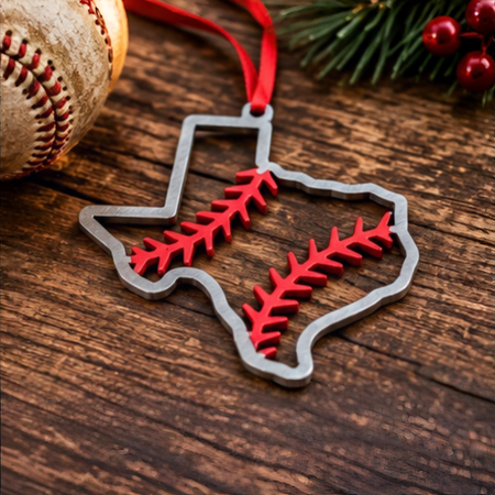 Baseball Seam Silver Bangle