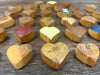 Wood Baseball Bat Knob Hearts
