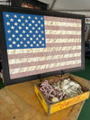 America’s Flag 24x36 Original Artwork - made from actual baseballs