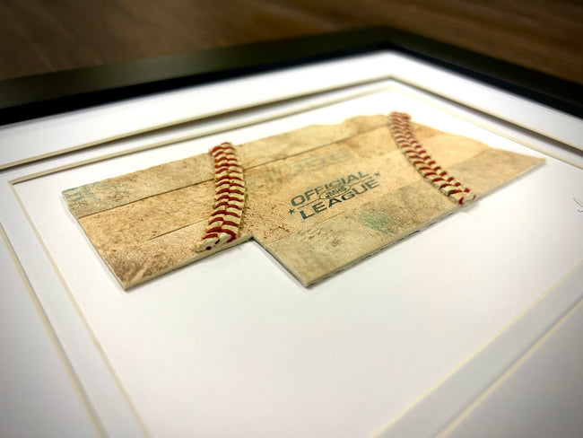 Nebraska Baseball Artwork - Made from Reclaimed Baseballs