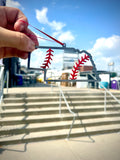 Nebraska Steel Baseball Christmas Ornament