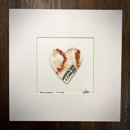 "Seams of Love" Baseball Heart Original Artwork