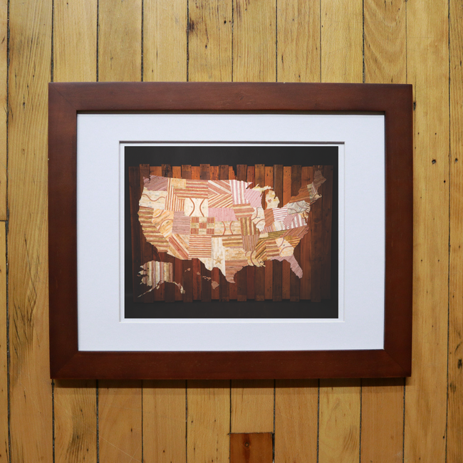 "America At The Seams" Print of Artwork