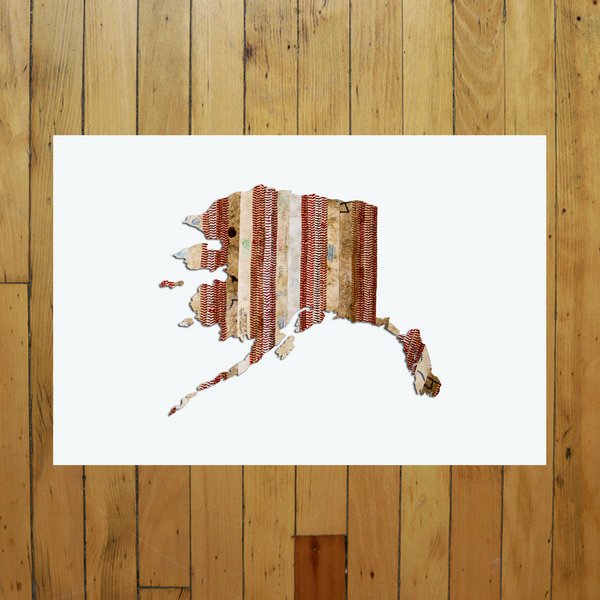 “America At The Seams” Print of State Artwork