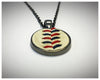 Limited Edition Patriotic Baseball Seam Pendant Necklace