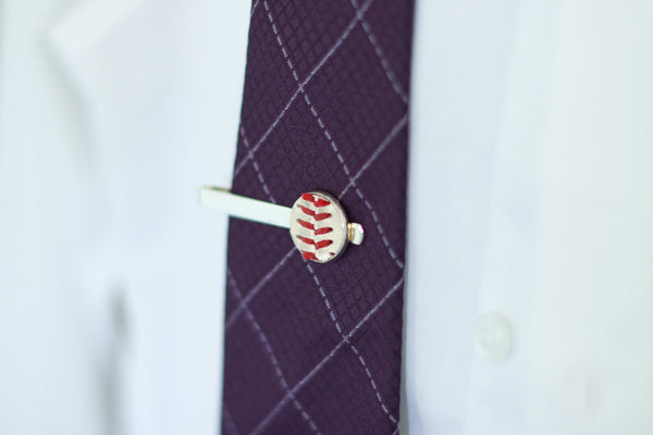 Baseball Seam Tie Clip